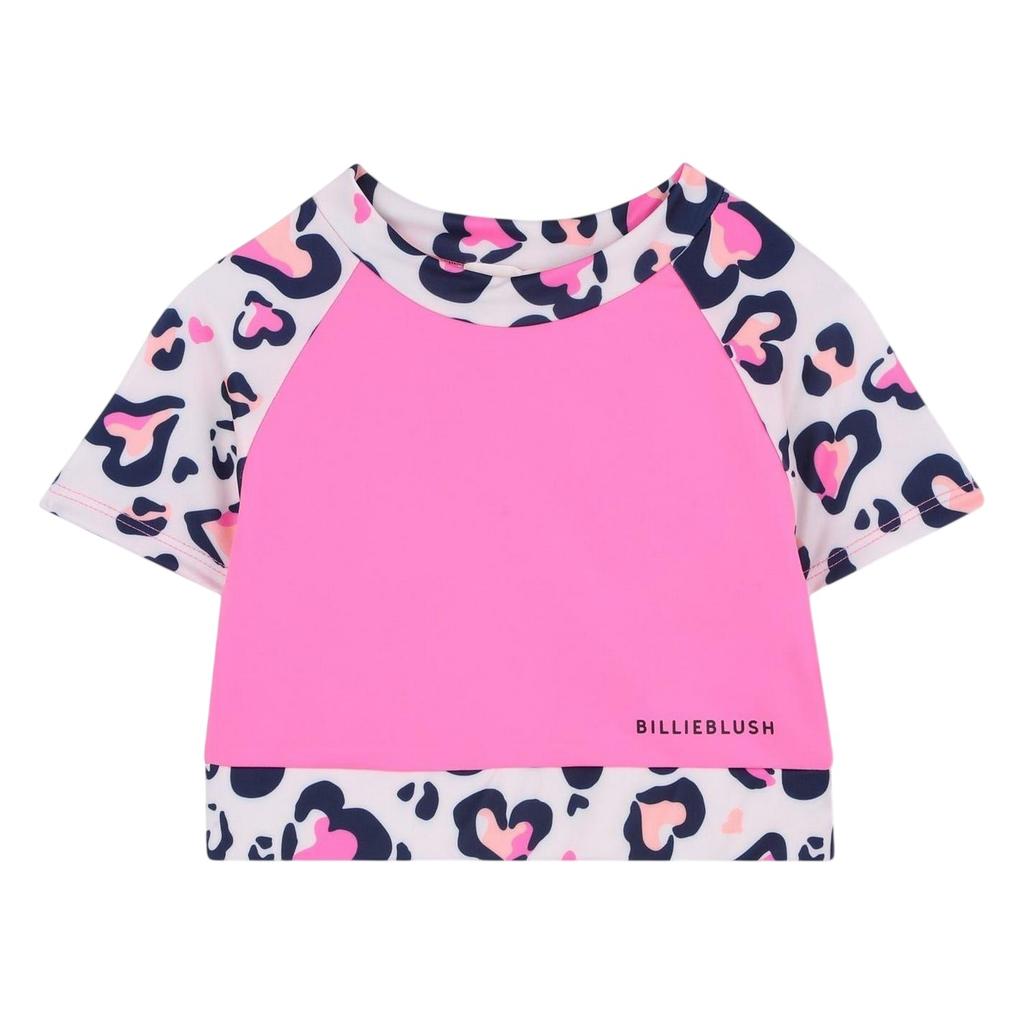 Billieblush Childrens/Kids Leopard Print Boxy T-Shirt