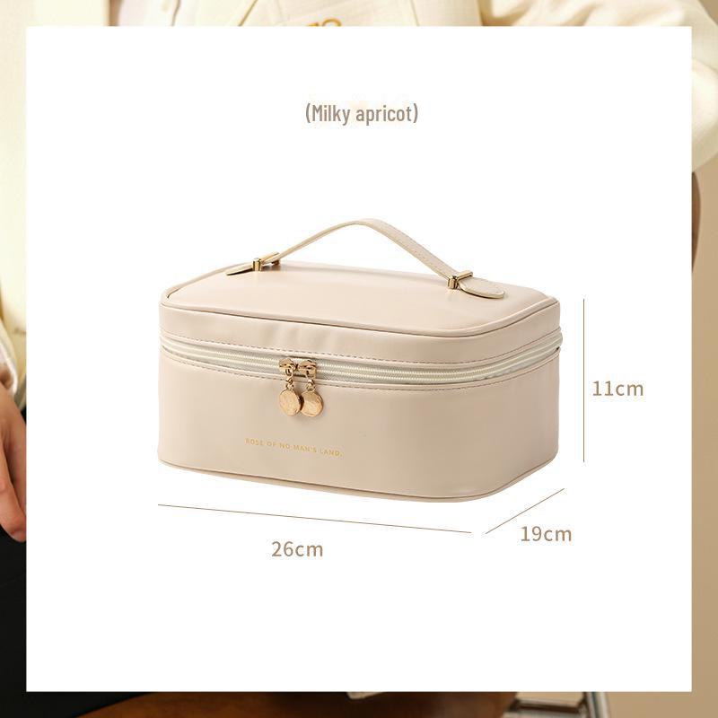 High-Value Large Capacity PU Travel Toiletry Bag - Portable, Waterproof, and Stylish Cosmetic Storage