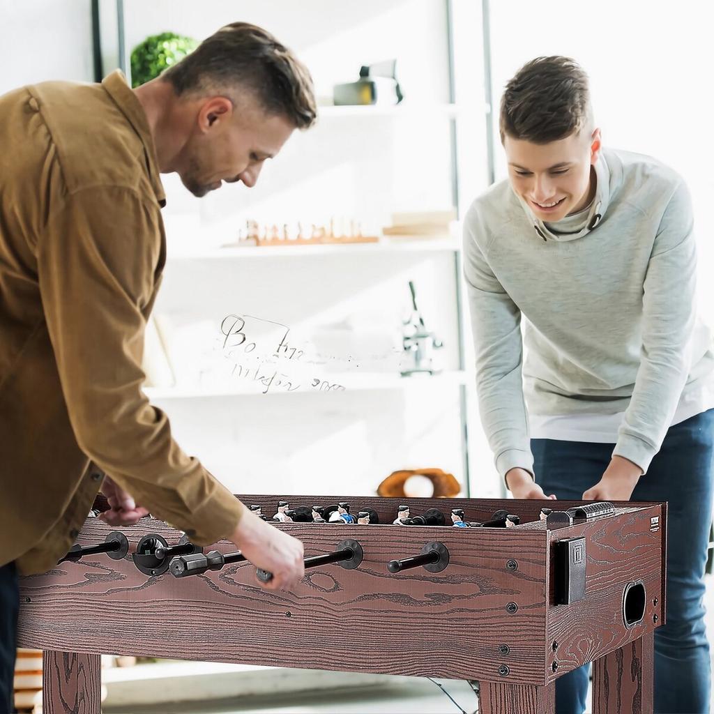 Foosball Table, 55 inch Standard Size Foosball Table, Indoor Full Size Foosball Table for Home, Family, and Game Room, Soccer with Foosball Table Set,