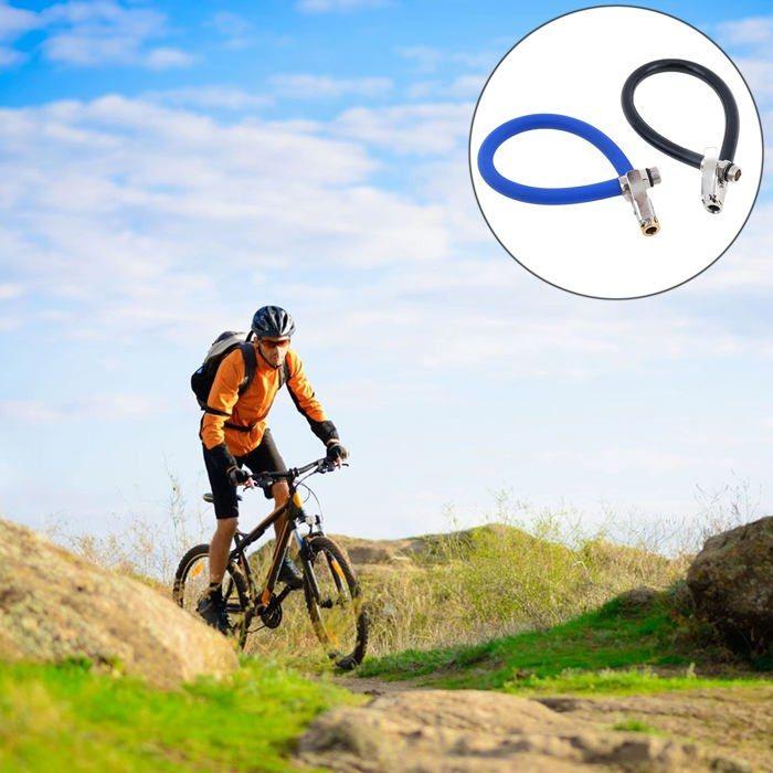 Rallonge de valve pneu - AIMOONSA - 2 pcs - 390 mm - Caoutchouc/PU - Pour pompe vélo