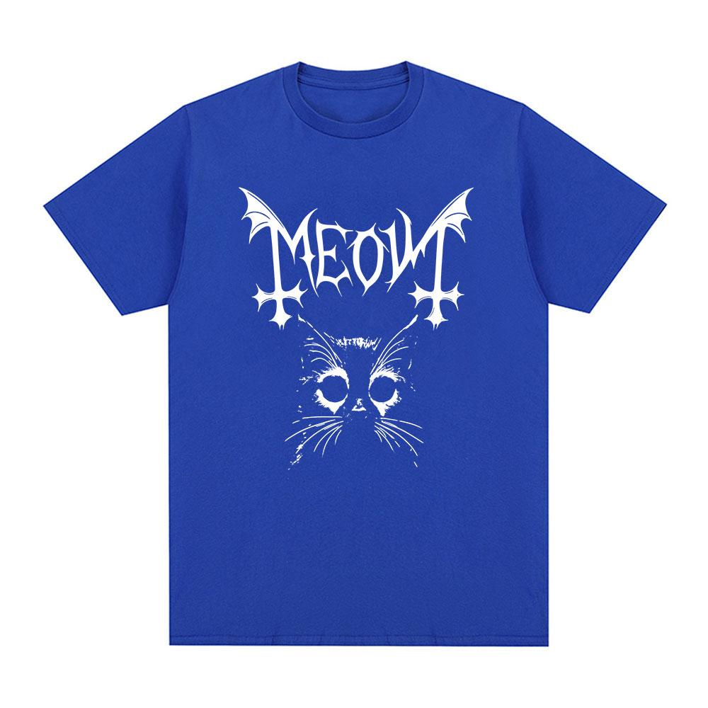 Meowl Cat Owl Funny Meme Brainrot Tshirts Mens Clothing Fashion Harajuku Short Sleeves Tees Cotton Summer T Shirts Streetwear