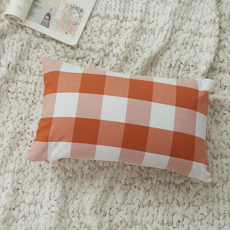 Neue Halloween Polyester-Baumwolle Kariert Gestreift Einfarbig Kissenbezug Kissenhülle Enthält Keine Füllung