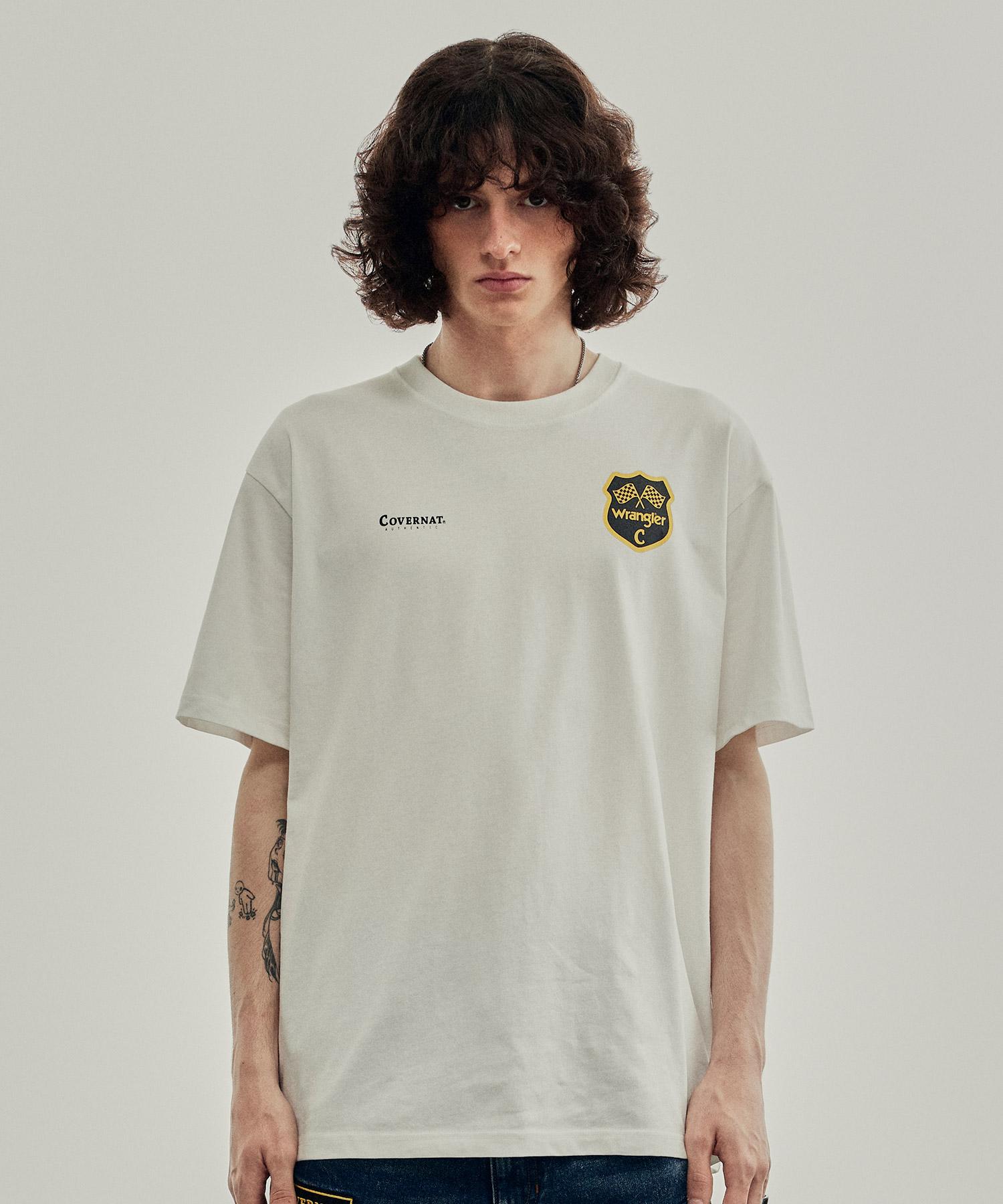 Covernat [Covernat X Wrangler] 08 Vintage T-Shirt White M