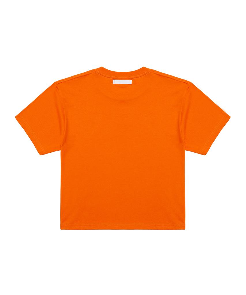 C WEAR BY THE GENIUS Men'S Crop T-Shirt Orange