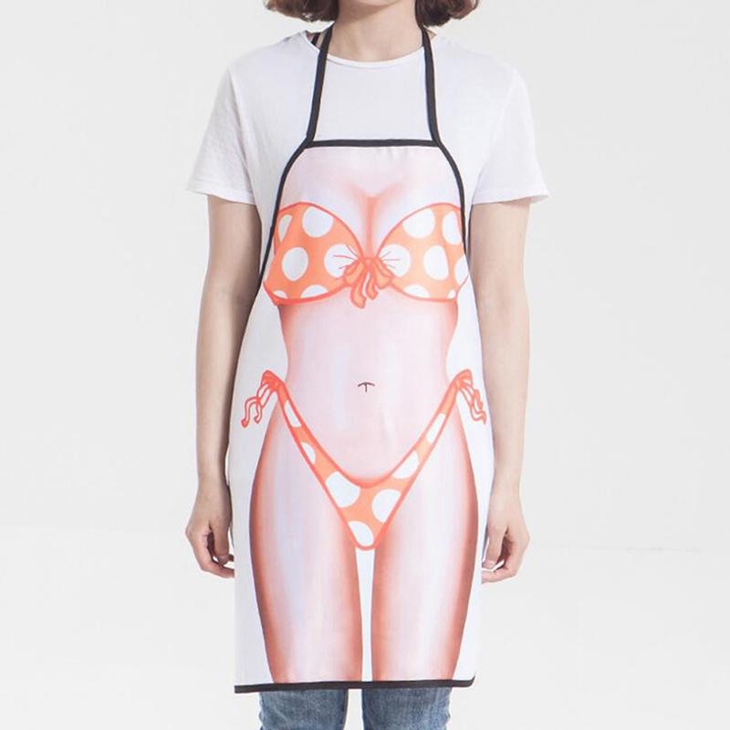 Muscle Man Sexy Woman Funny Kitchen Aprons For Woman Home Decoration Gifts