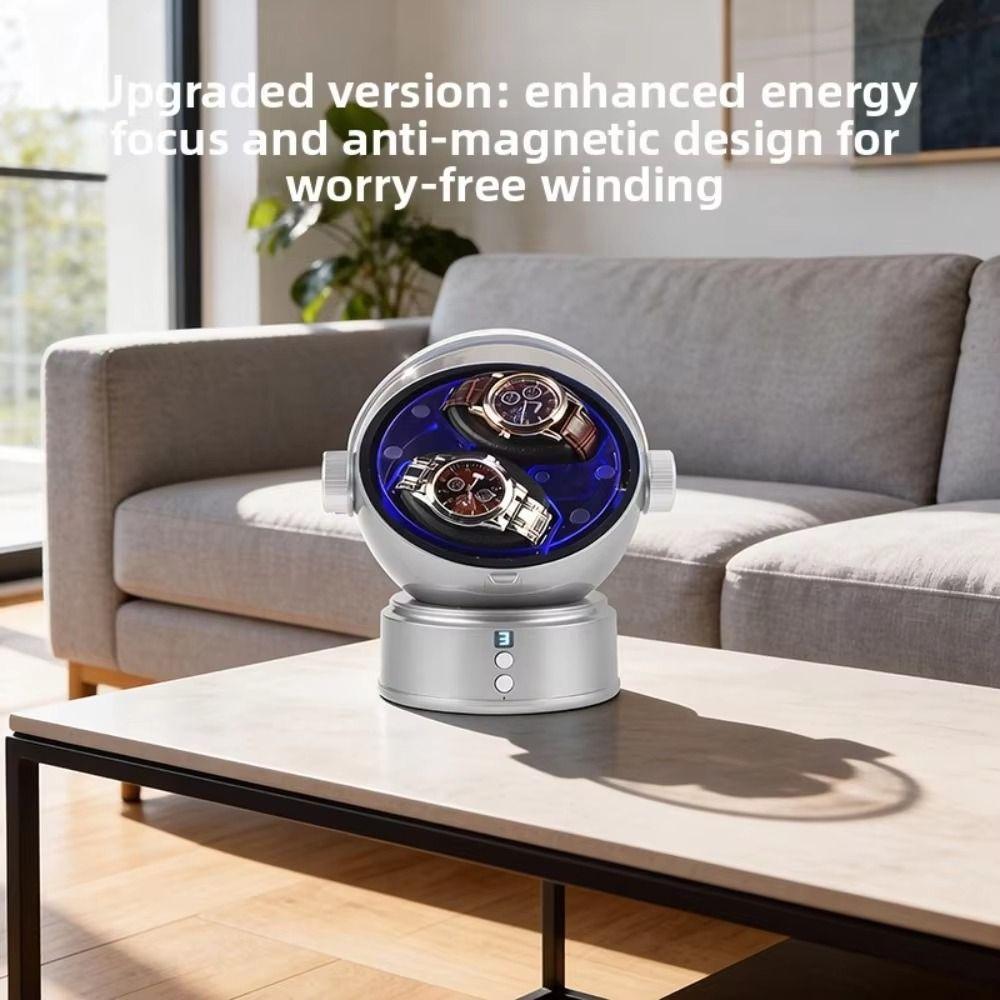 Space Style Digital Double Watch Winder Luxury Automatic Watch Winder Watch Box Display Storage