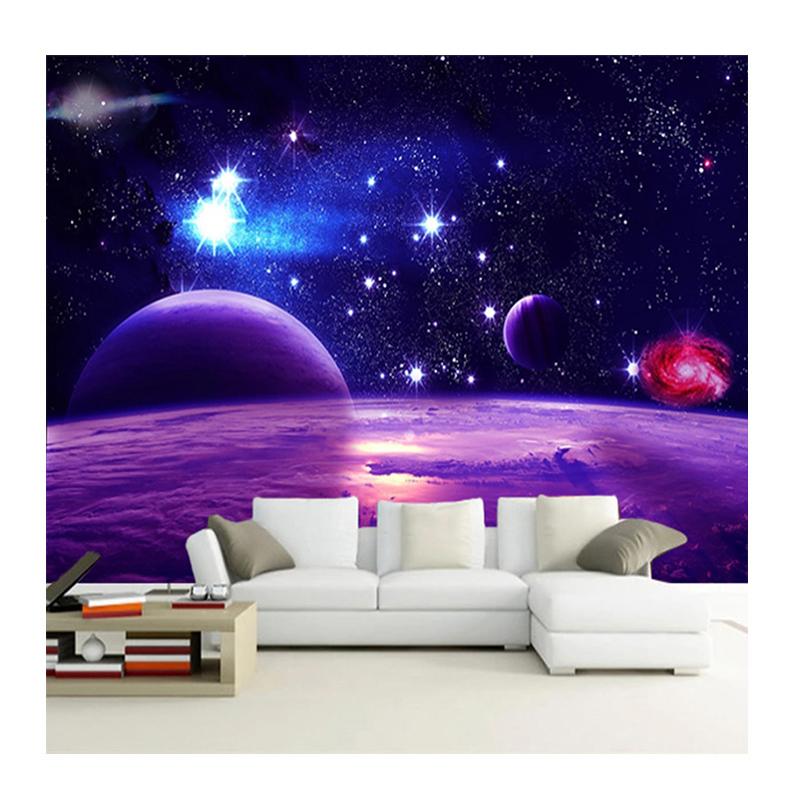 

Wallpaper 3D Stereo Universe Starry Sky Landscape Mural Living Room TV Sofa Bedroom Home Decor Fresco 200 cm(W) x 140 cm(H)