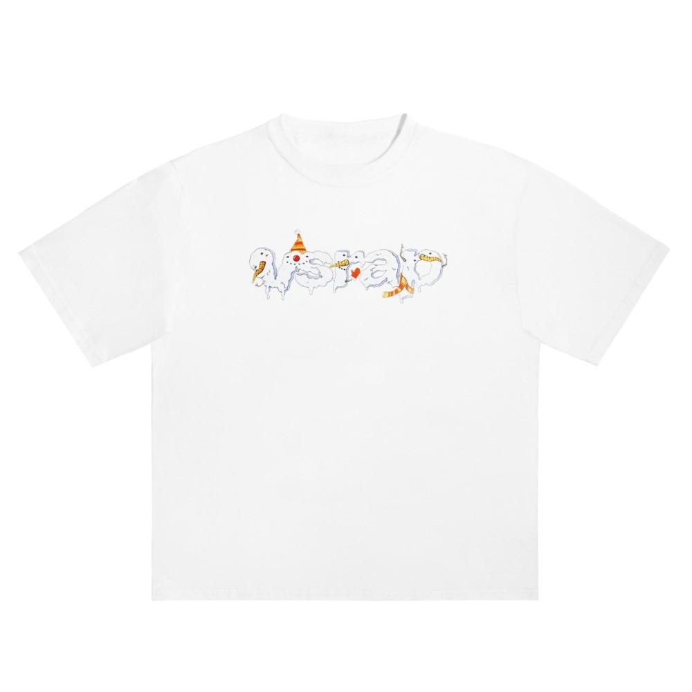 Unisex Funny SnowUnisex Graffiti Graphic TShirt Casual Loose Short Sleeve Crew Neck Streetwear Tees