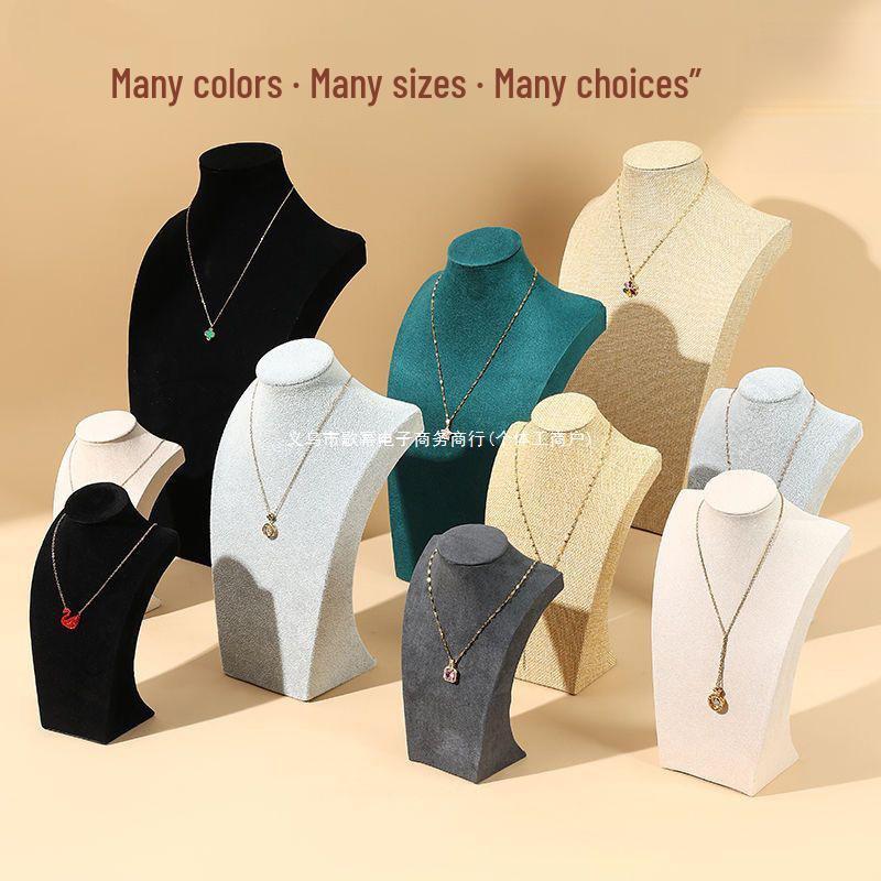 Jewelry Necklace Display Mannequin Stand for Sweater Chains
