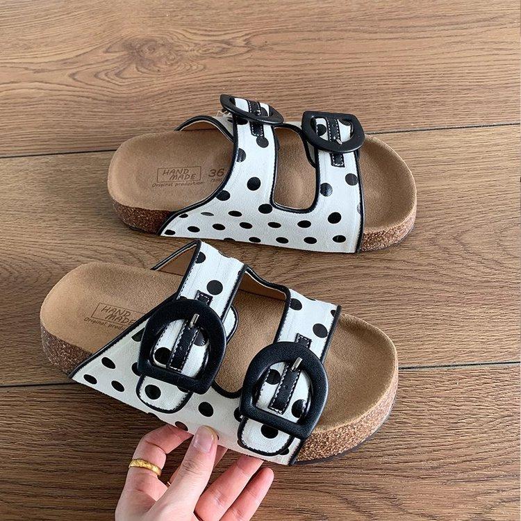 Mode Damen Hausschuhe 2025 Neu Sommer Vintage Höhe Erhöhung Outdoor Sandalen Bequem Rutschfest Mode Schnallenriemen Lässige Ballerinas