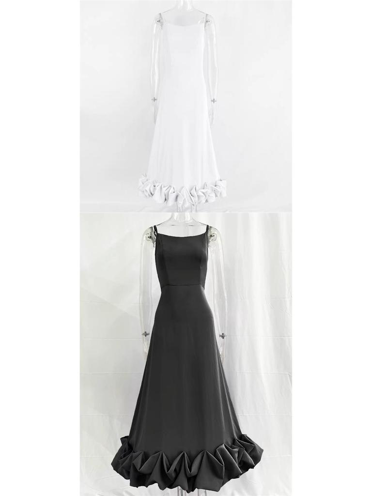 Large 3D A-Line Skirt with Hanging Straps