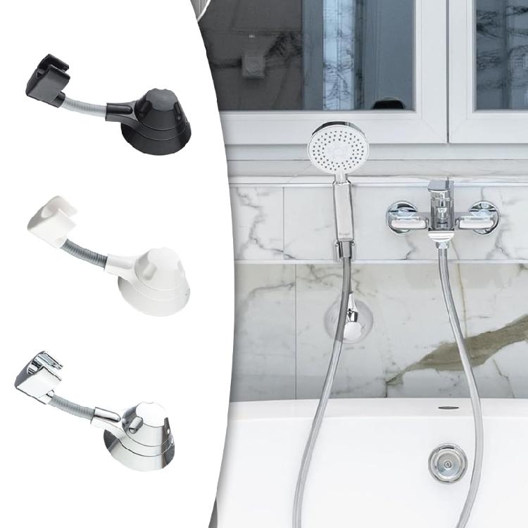 Shower Holder for Handheld Heads Wall Mounted Support with Stable Grip easy installs Showerhead Stand Showerhead Rack
