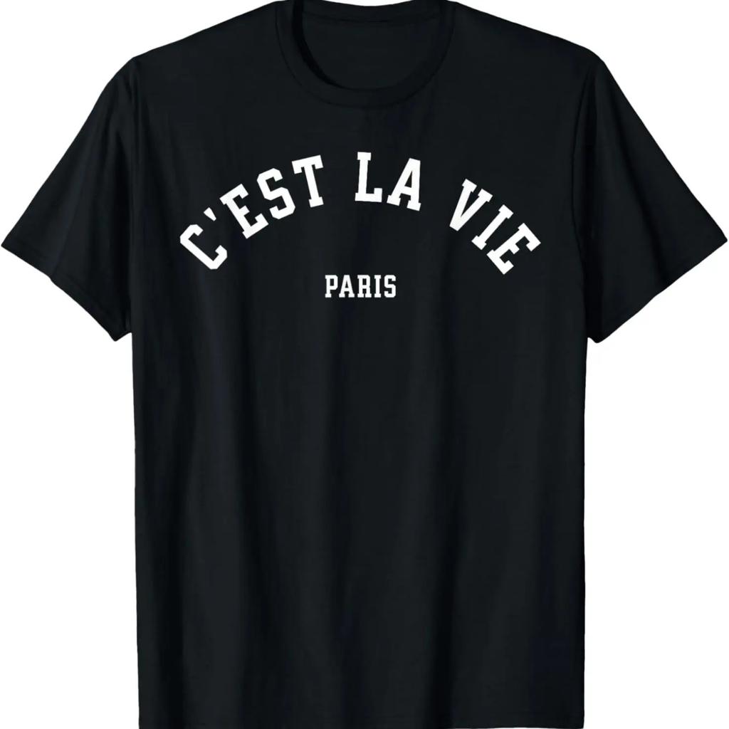 C'est La Vie Paris France Women Men Vintage Summer Graphic T-Shirt