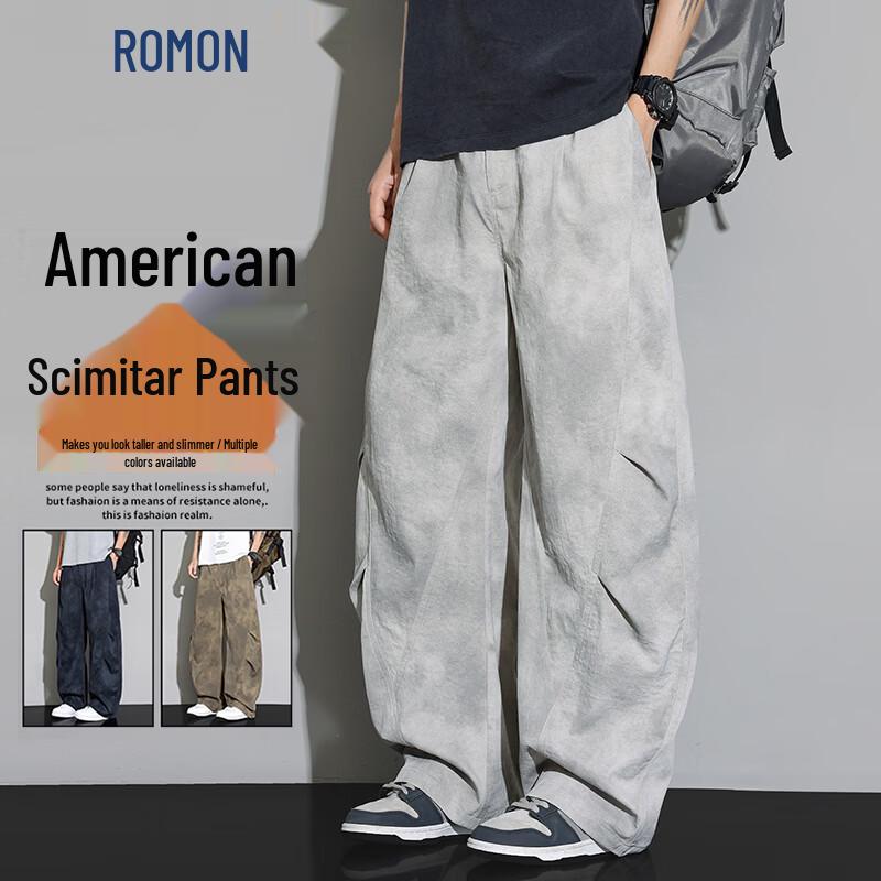 

Мужские свободные ретро штаны-карго ROMON 2XL