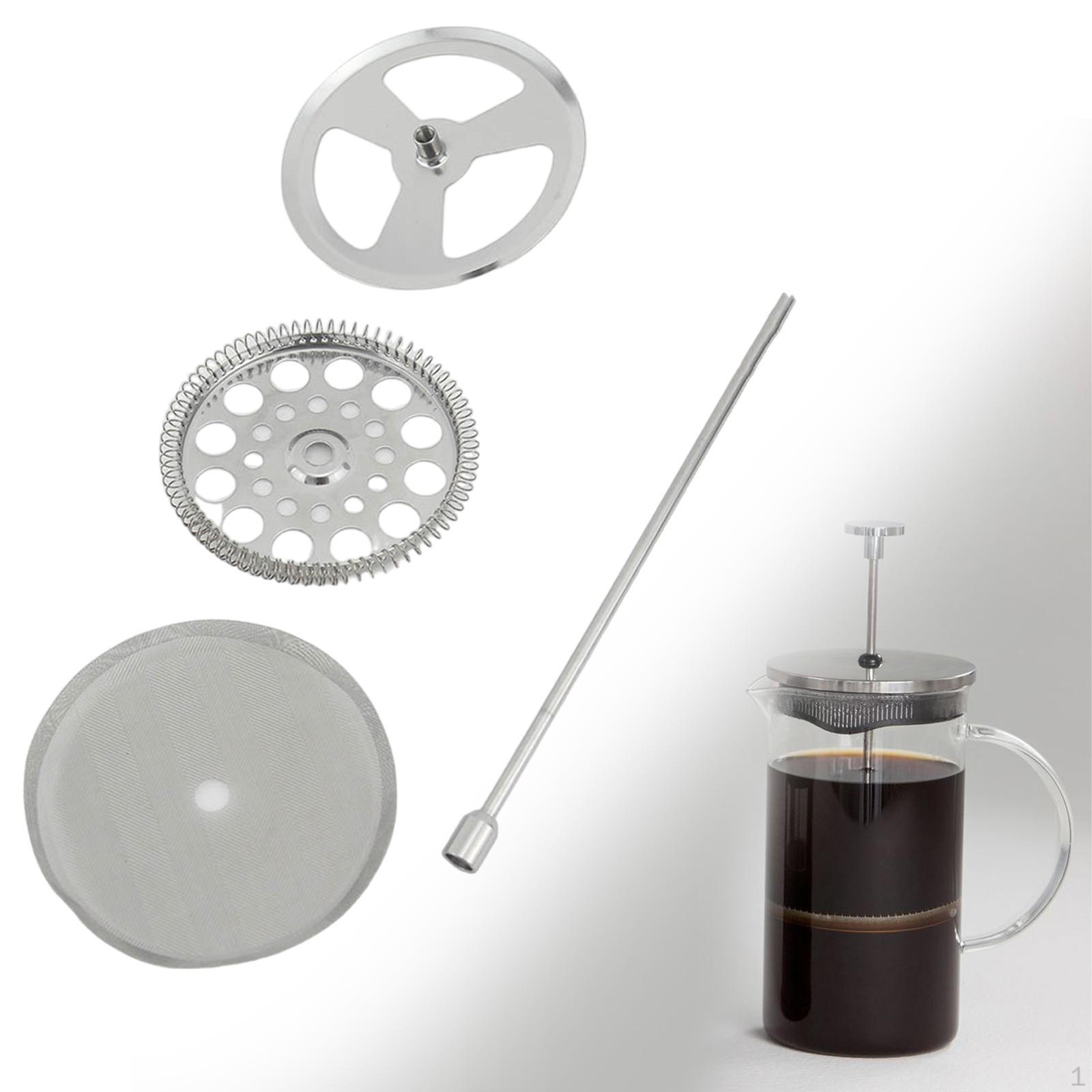 

Coffee Maker Accessories Plunger Rod Filter Tea Particles Sturdy Kitchen Replacement Screen for 1000ml