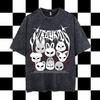 Washed Stray Kids Evil Skzoo Combo Peripheral Print Summer Short Sleeve