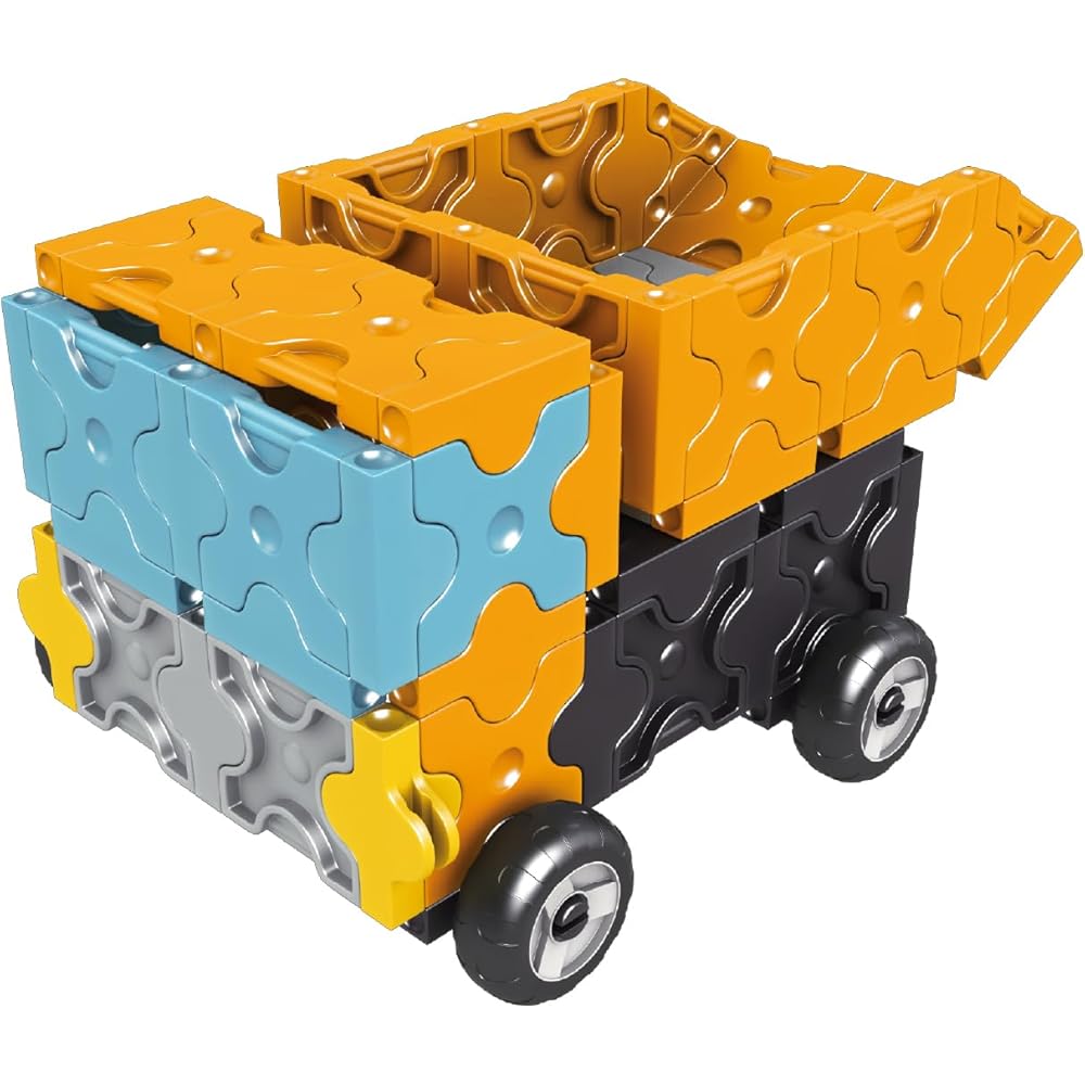 Yoshiritsu LaQ Hamacron Constructor Working Vehicles Set 130 Pieces Plus 10 Special Pieces Building Toy