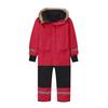 Kids One Piece Ski Suit Waterproof Windproof Snowsuit Tear-Resistant Warm Coral Fleece Lining Winter Outdoor Overalls for Boys Girls Snowboarding