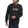 Adidas Sweatshirts Unisex Black Crew Neck Moderate Regular IB2777