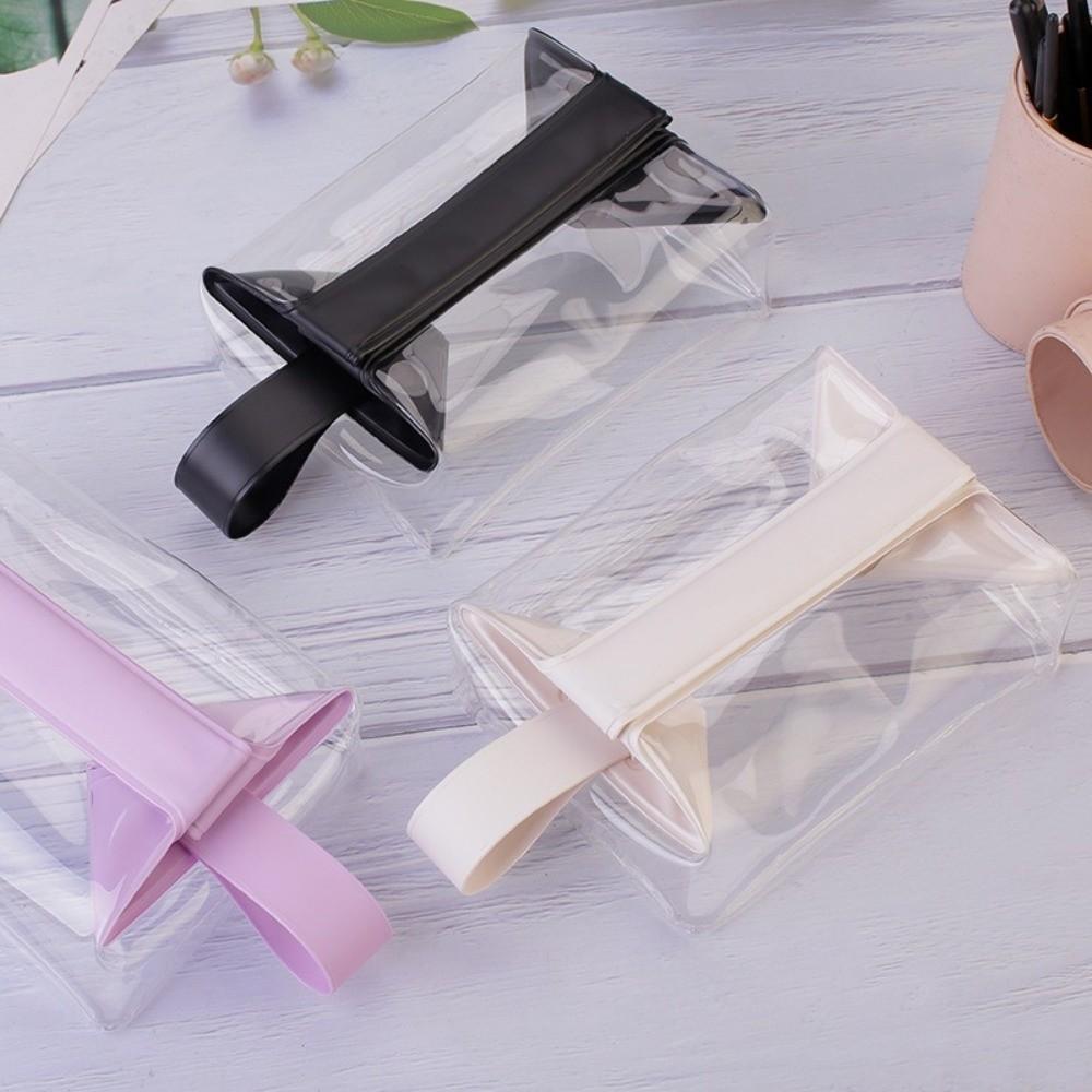 Clear Toiletry Bags with Magnetic Closure PVC Makeup Bag Large Capacity Leak-proof Cosmetic Pouch for Women Men Traveling