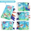 Baby Baby Sea, Land And Air Tail Cloth Book, Chinese And English Ocean Forest Flying Animal Palm Book Early Education Toy