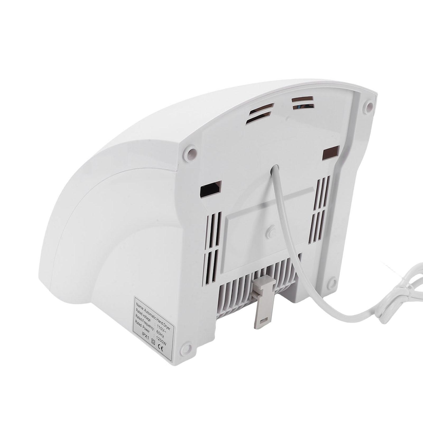 

Electric Hand Dryer Commercial Compact Wiper Automatic Wall Hand Dry Machine 1200W for Business Home Household Mall Restroom