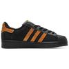 Adidas Originals SUPERSTAR Slip Resistant Abrasion Resistant Low top Skateboard Shoes Unisex Black Gold EG4959(Team415-)