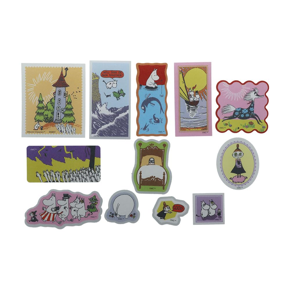 Stationery Moomin S8813680 Sun-Star Stickers, Flakes, Pink,