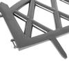 Palisade garden fence graphite border set of 12 pieces 50x30 cm