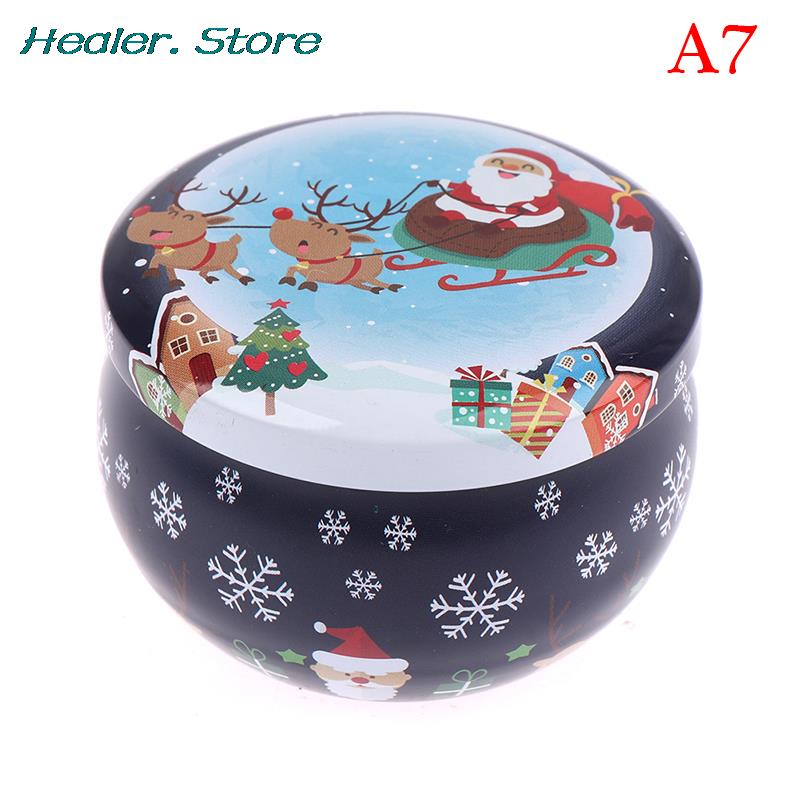 Christmas Candle Tin Jars DIY Candle Making kit Holder Storage case for Dry Storage Spices Camping  Party Favor Sweets Gifts
