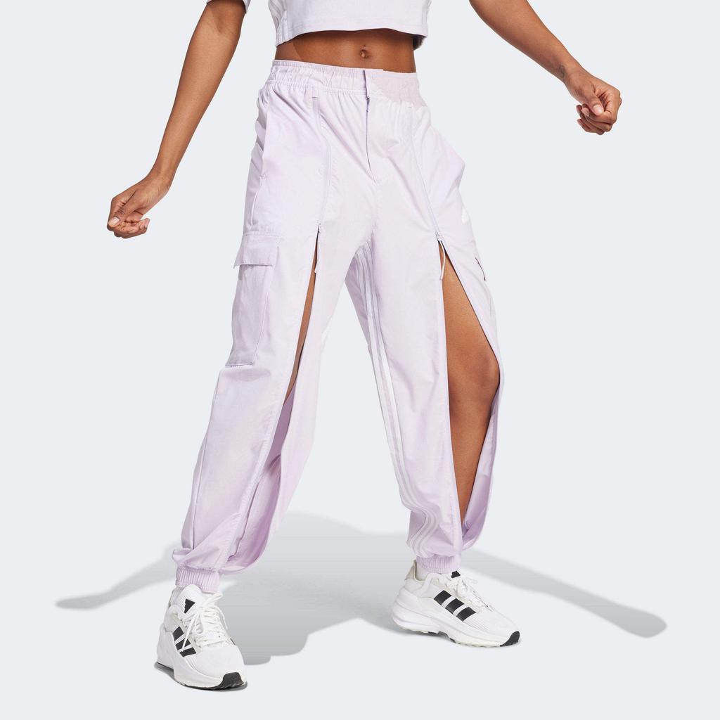 Adidas Dance Three Stripe Color Block Loose Fit Jogger Pants Women Pants Purple IS0907