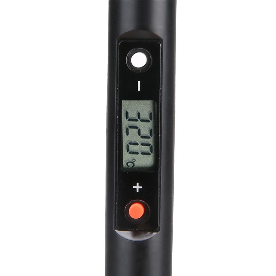 80W LCD Digital Adjustable Temperature Electronic Soldering Welding Iron Tool UK