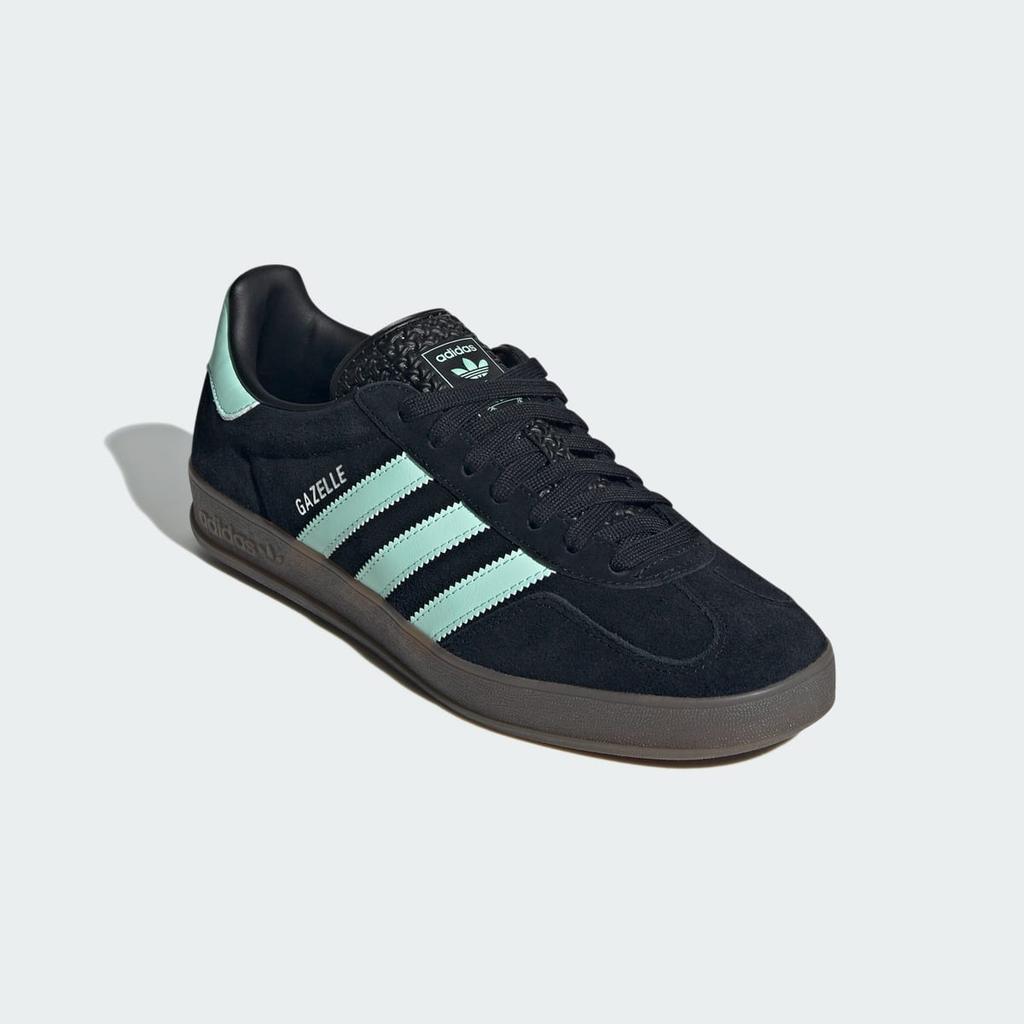 adidas Gazelle Indoor JR7112 Unisex Originals Sneakers Core Black / Clear Mint / Gum