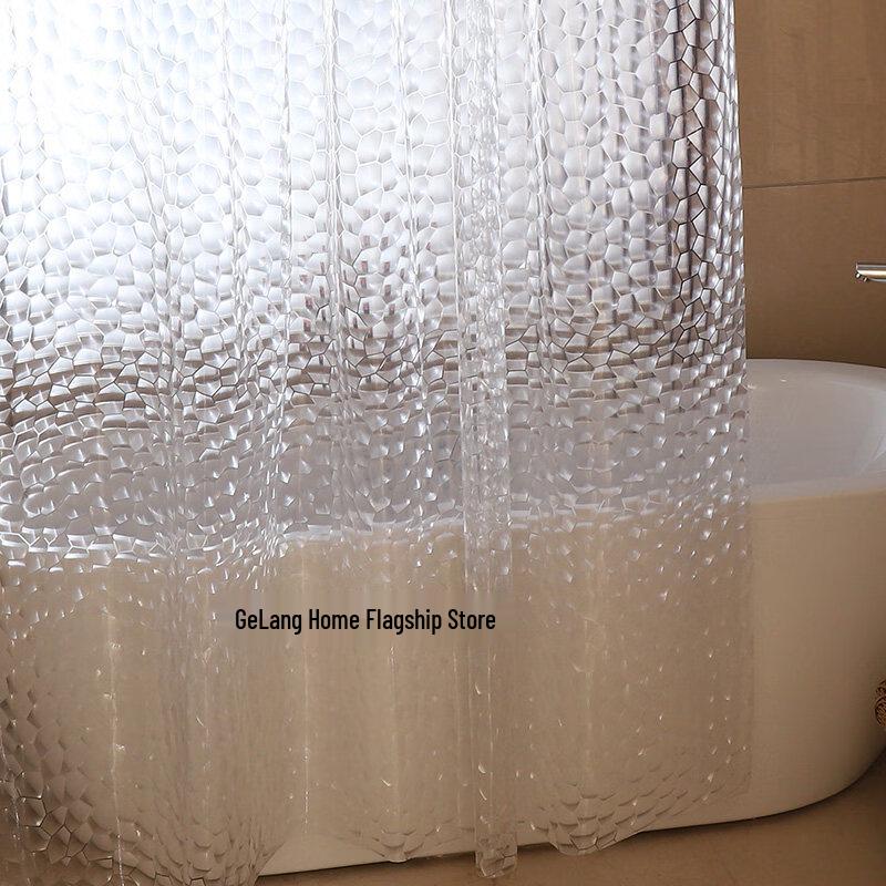 LIEI Waterproof EVA Shower Curtain