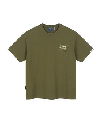 OUTDOOR PRODUCTS Halftone Logo T-Shirts (Khaki)