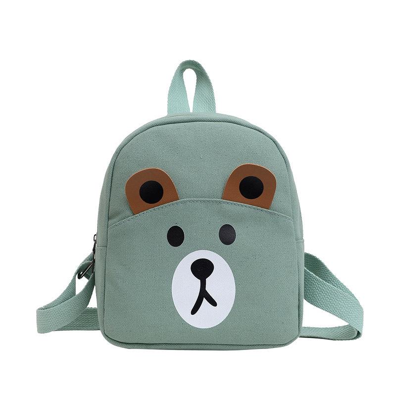 Cartoon Canvas Rucksack für Kinder im Alter von 2-5 Jahren, Niedliches Design für Jungen und Mädchen, Ideal für Früherziehung