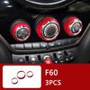 Auto Innenraum ABS Kunststoff Dekorationsabdeckung Roter Modifizierter Aufkleber für BMW MINI Cooper S F54 F55 F56 F57 F60 CLUBMAN Autozubehör