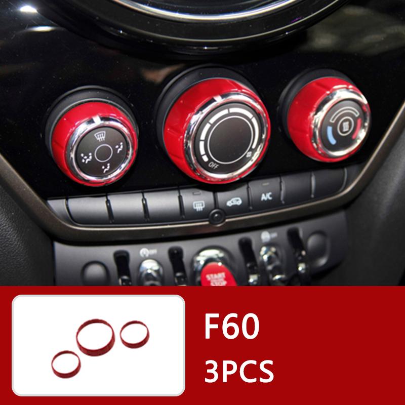 Auto Innenraum ABS Kunststoff Dekorationsabdeckung Roter Modifizierter Aufkleber für BMW MINI Cooper S F54 F55 F56 F57 F60 CLUBMAN Autozubehör