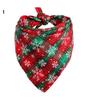 Dog Bandanas Large Pet Scarf Christmas Snow Print Dog Cotton Plaid WashableBow Ties Collar Cat Dog Scarf Large Dog Accessories