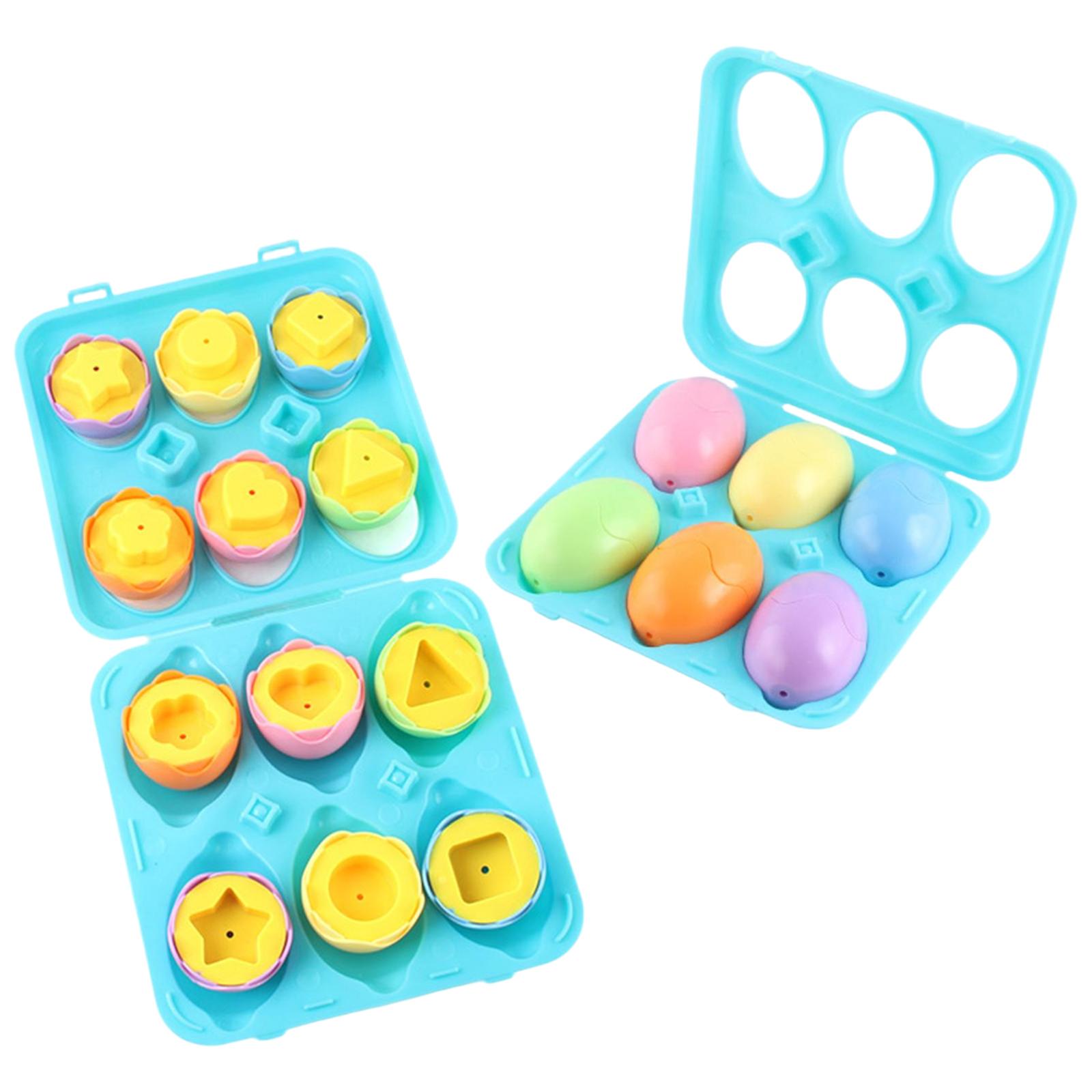 

1Box 6 Easter Eggs Matching Toys For Early Childhood Education And Development. One Size