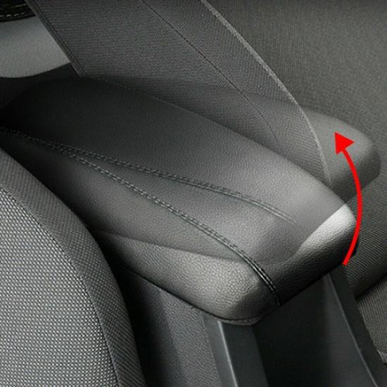 Black Fit For Toyota Corolla - Car Leather Armrest Cover Protect Console