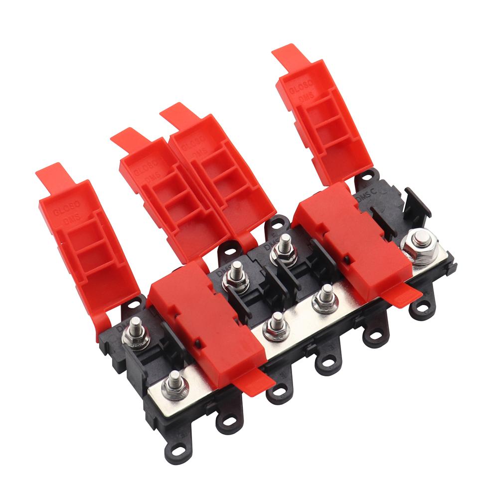 3/4/5/6 Way Distribution Block Car Midi Fuse Box Block Holder 200A Bolt On Fuse Type Power Distribution for RV Car Boat Bus