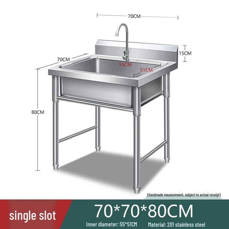 Stainless Steel Single Basin Kitchen Sink
