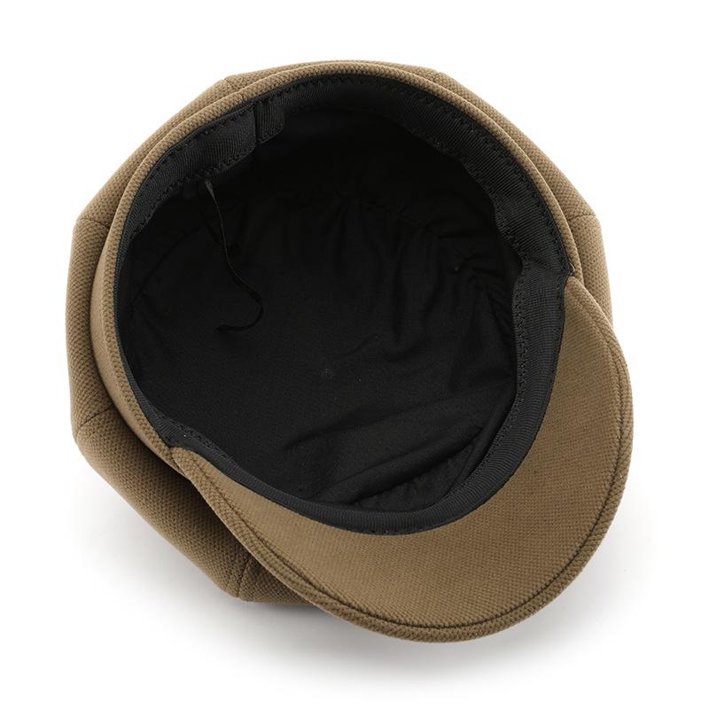 Hat autumn and winter polished solid color light board painter hat outdoor travel warmth sunscreen sunshade octagonal hat