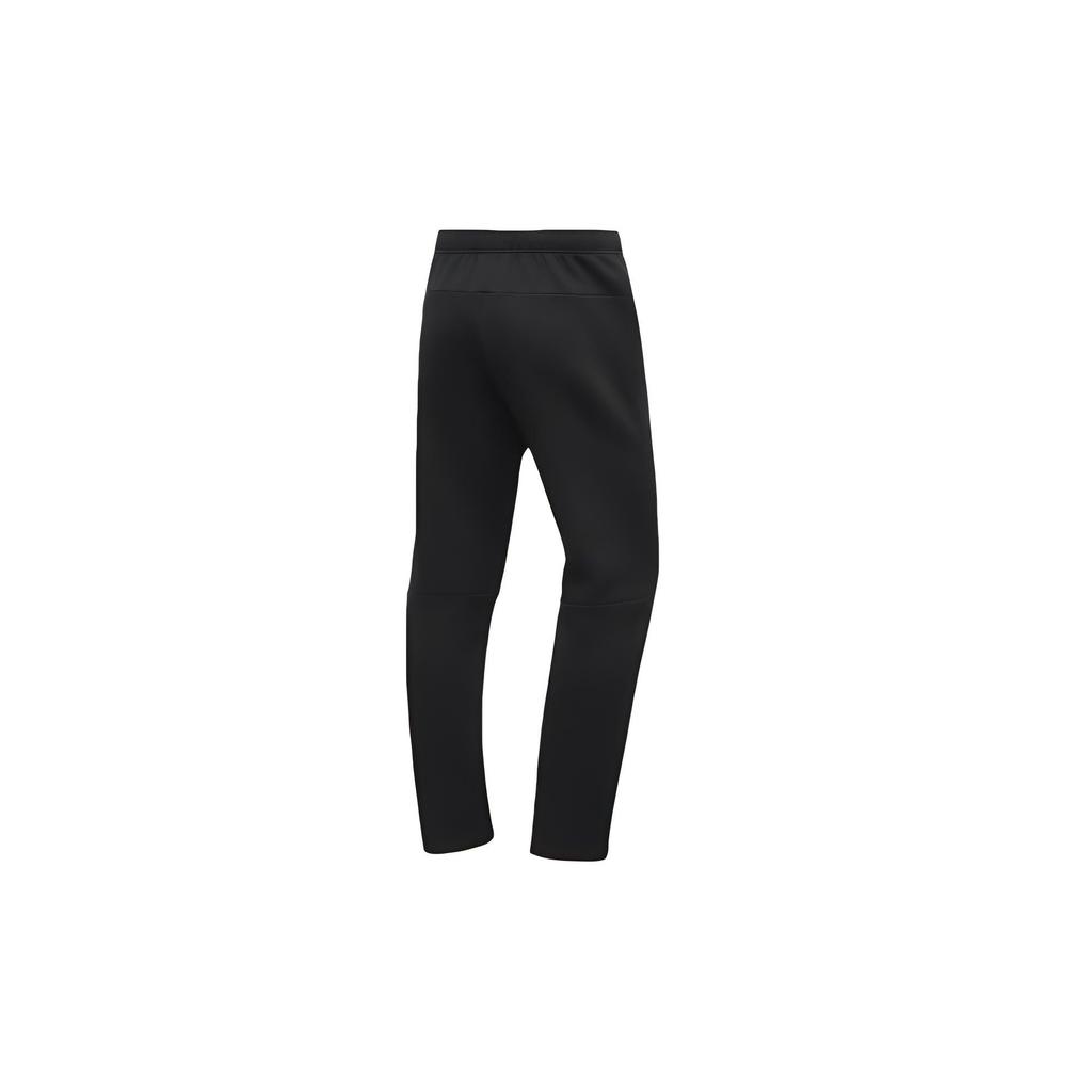 Li Ning Logo Pattern Loose Fit Sports Knit Pants Men Bottoms Black AKLR013-1