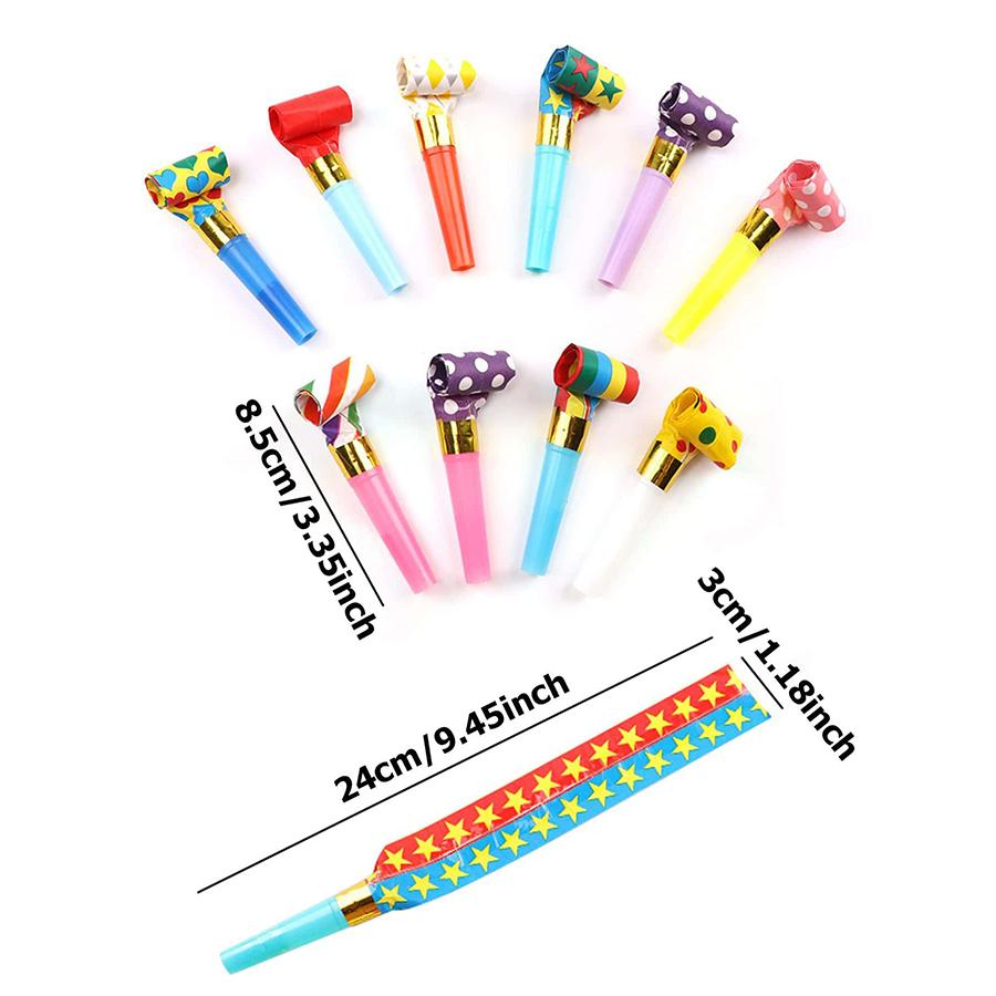 20-100pcs Long Nosed Whistle Creative Party Sounding Atmosphere Making Props Plastic Party Blowers Fun Whistles for Celebration
