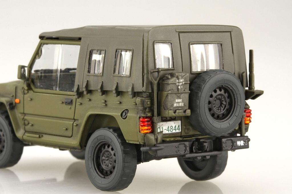 Fujimi Model Military Series 24 Japan Ground Force Truck Set ML24 1/72 No. Self-Defense 1/2-ton (V17 Type/Unit Use) 3-Car