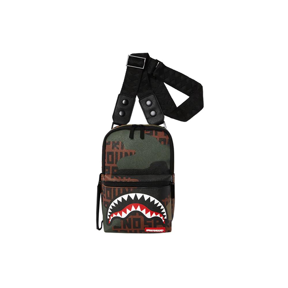 New SPRAYGROUND Polyester Casual Bag, Crossbody Bag Unisex Army Green W0835403