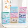 Hello Kitty Kuromi Cinnamoroll My Melody Pattern Foldable Desktop Storage Box For Makeup And Office Supplies