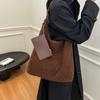 Lamb wool bag autumn and winter 2025 new large-capacity shoulder shopping bag high-end commuter tote bag